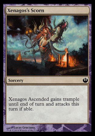 Xenagos's Scorn (Journey into Nyx Challenge Deck : Defeat a God) Trading Card