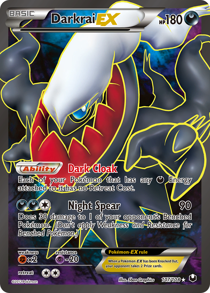 Darkrai EX (107/108) - Dark Explorers Pokémon Card