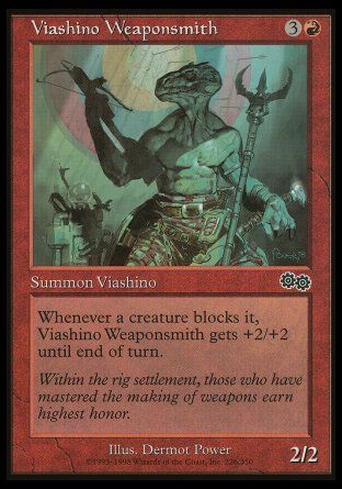 Viashino Weaponsmith (Urza's Saga) Trading Card