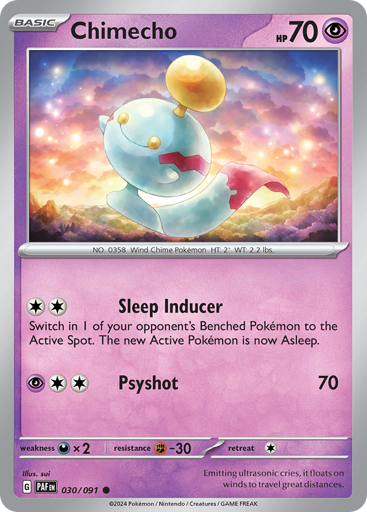 Chimecho (30/91) - Paldean Fates Pokémon Card