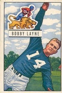 Bobby Layne 1951 Bowman #102 Sports Card