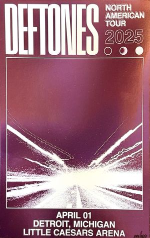 Deftones Little Caesars Arena Detroit Foil 2025