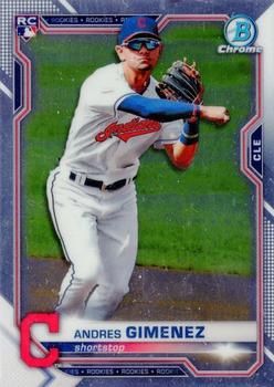 Andres Gimenez 2021 Bowman Chrome Baseball #12 Sports Card