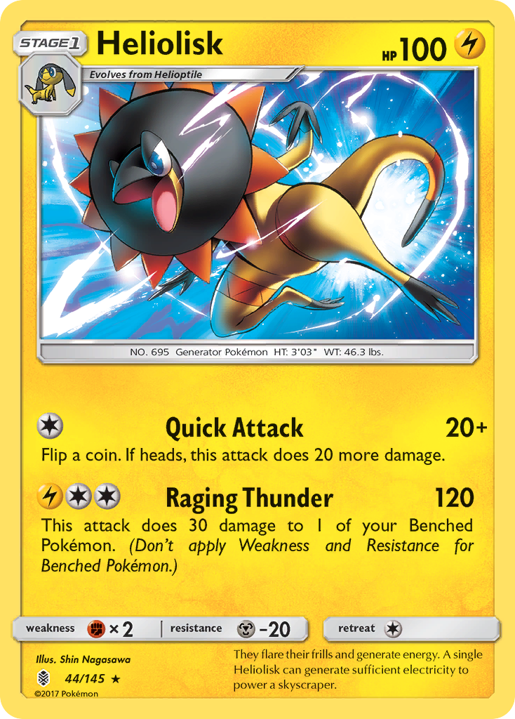 Heliolisk (44/145) - Guardians Rising Pokémon Card