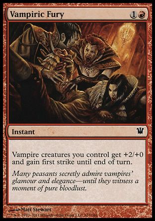 Vampiric Fury (Innistrad) Trading Card