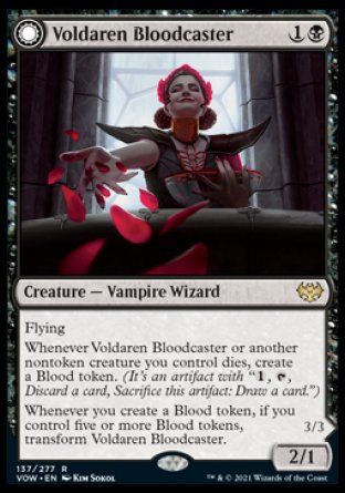 Voldaren Bloodcaster (Innistrad: Crimson Vow) Trading Card