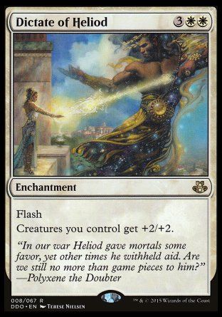 Dictate of Heliod (Elspeth vs. Kiora) Trading Card