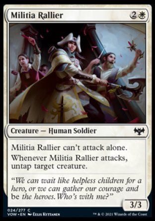 Militia Rallier (Innistrad: Crimson Vow) Trading Card