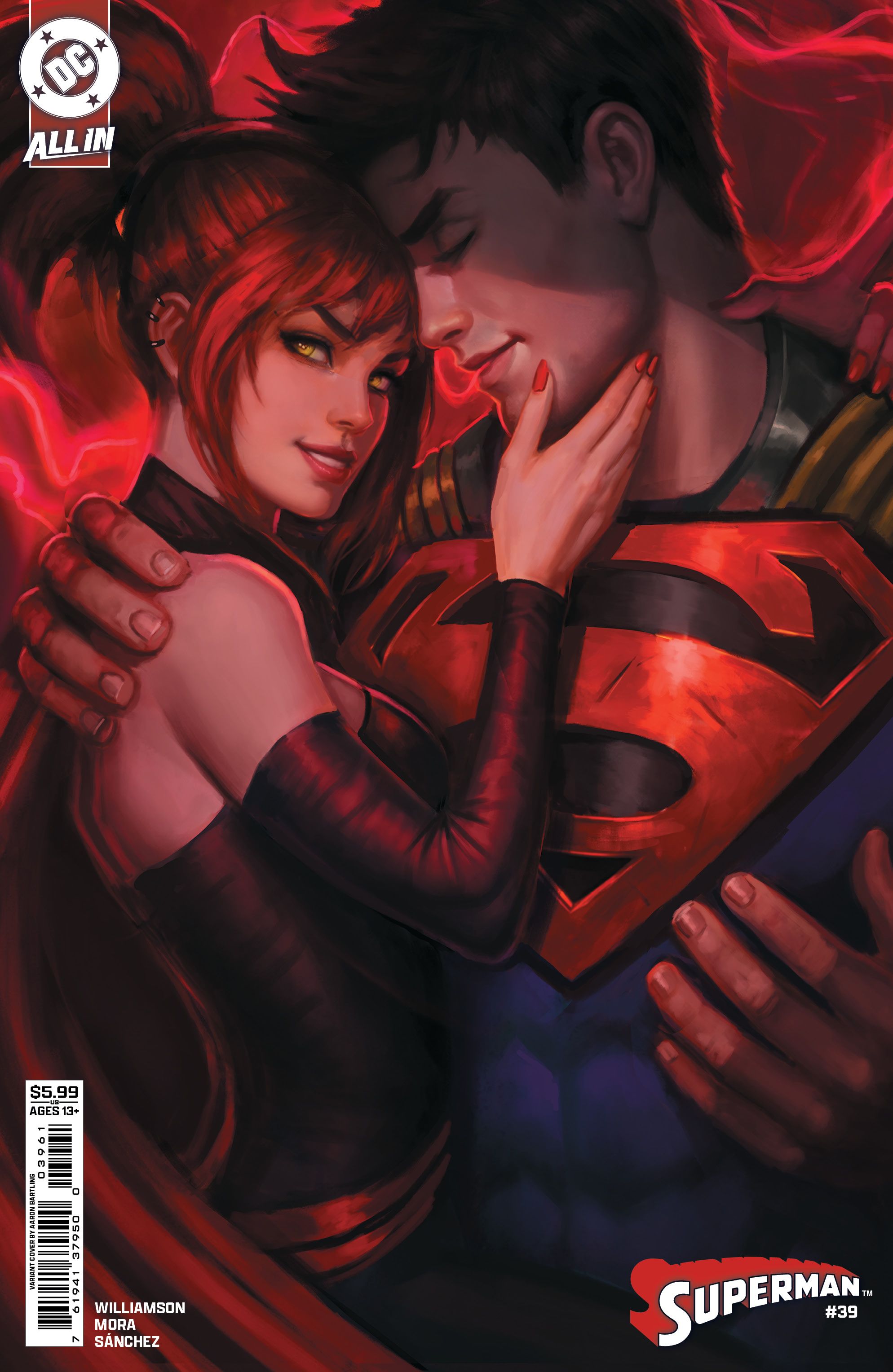 Superman #39 (Cvr F Aaron Bartling Card Stock Variant Comic