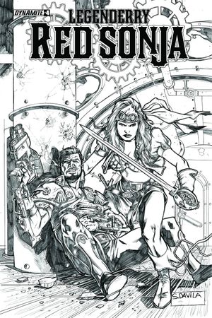 Legenderry Red Sonja #4 (10 Copy Davila B&amp;w Cover)