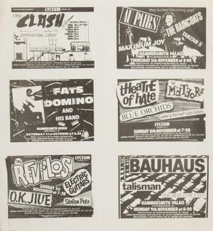 The Clash Lyceum Theatre & Hammersmith Uncut Handbill 1981