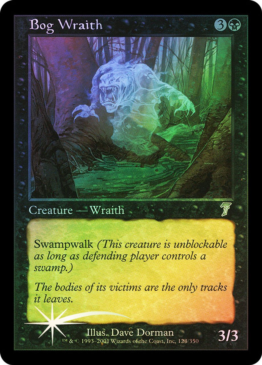 Bog Wraith (7th Edition - Foil) Trading Card