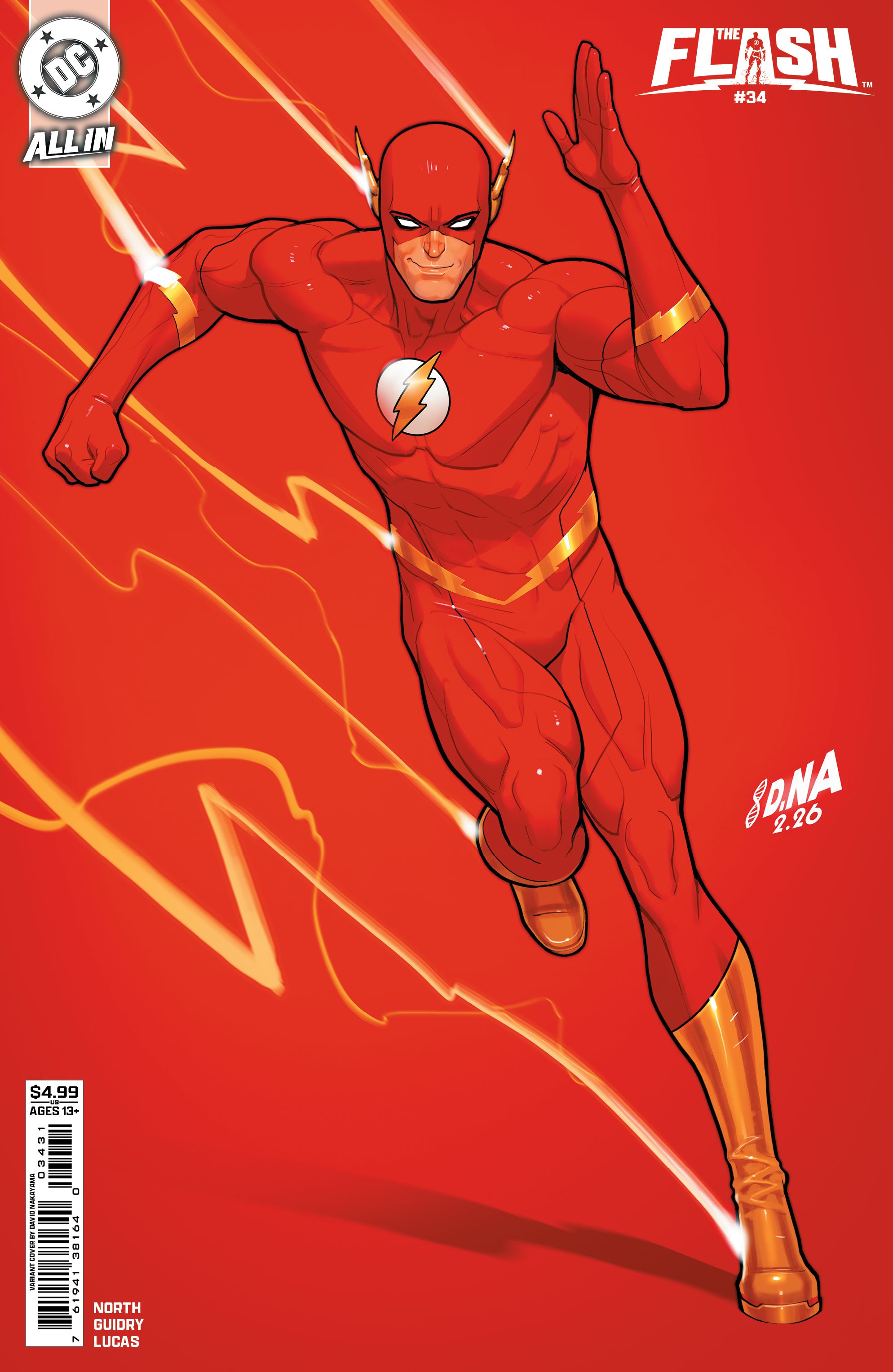 Flash #34 (Cvr C David Nakayama Card Stock Variant) Comic