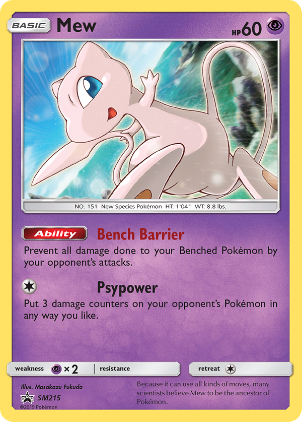 Mew (SM215) - SM Black Star Promos