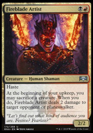 Fireblade Artist (Ravnica Allegiance) Trading Card