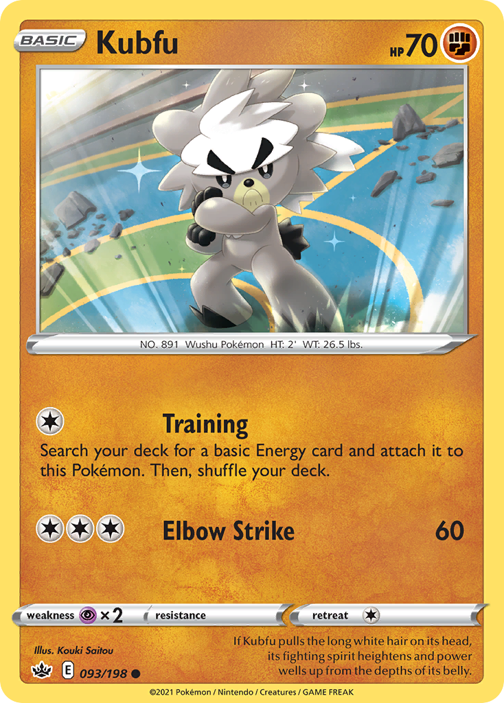 Kubfu (93/198) - Chilling Reign Pokémon Card