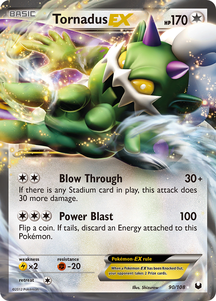 Tornadus EX (90/108) - Dark Explorers Pokémon Card