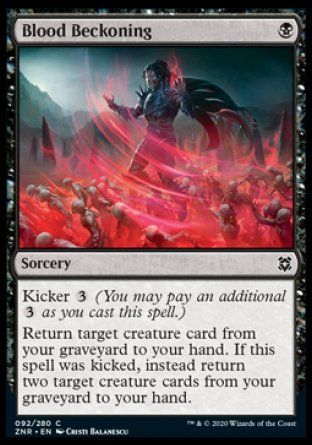 Blood Beckoning (Zendikar Rising) Trading Card