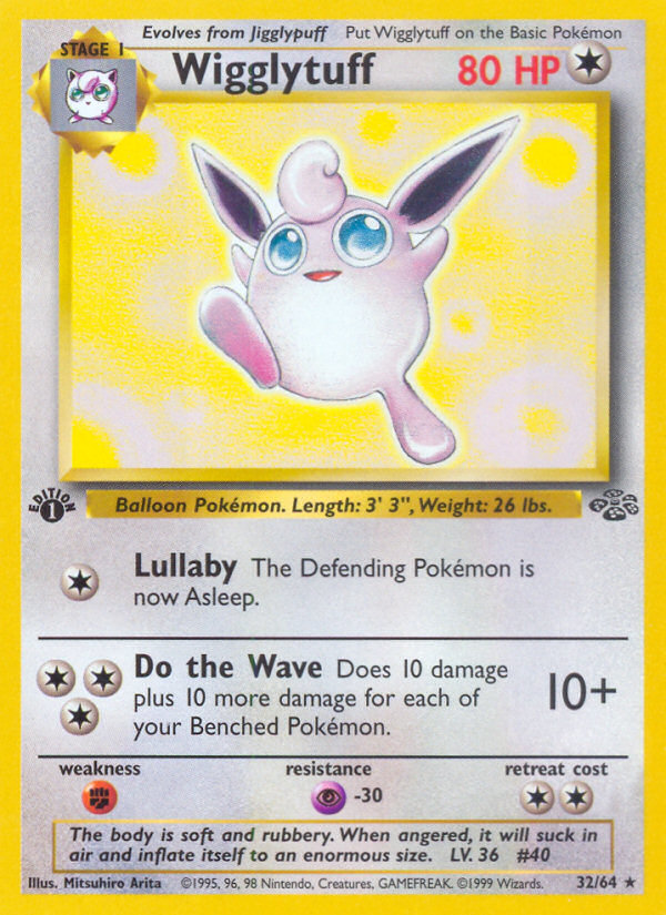 Wigglytuff (32/64) - Jungle (1st Edition) Pokémon Card