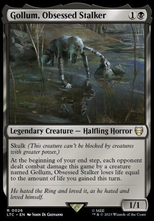 Gollum, Obsessed Stalker (The Lord of the Rings Commander Decks) Trading Card