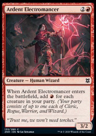 Ardent Electromancer (Zendikar Rising) Trading Card