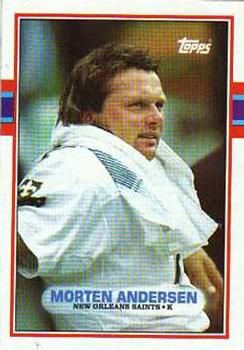 Morten Andersen 1989 Topps #153 Sports Card