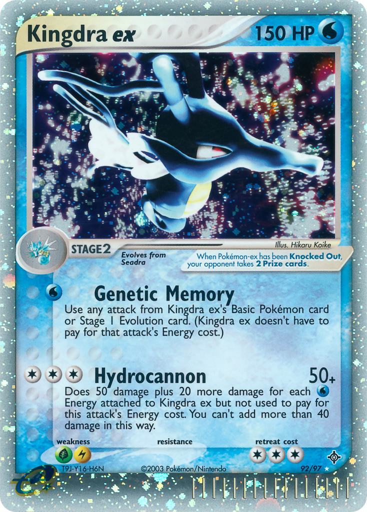 Kingdra ex (92/97) - Dragon Pokémon Card