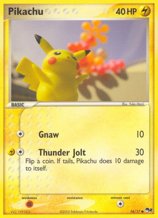 Pikachu (16/17) - POP Series 2 Pokémon Card