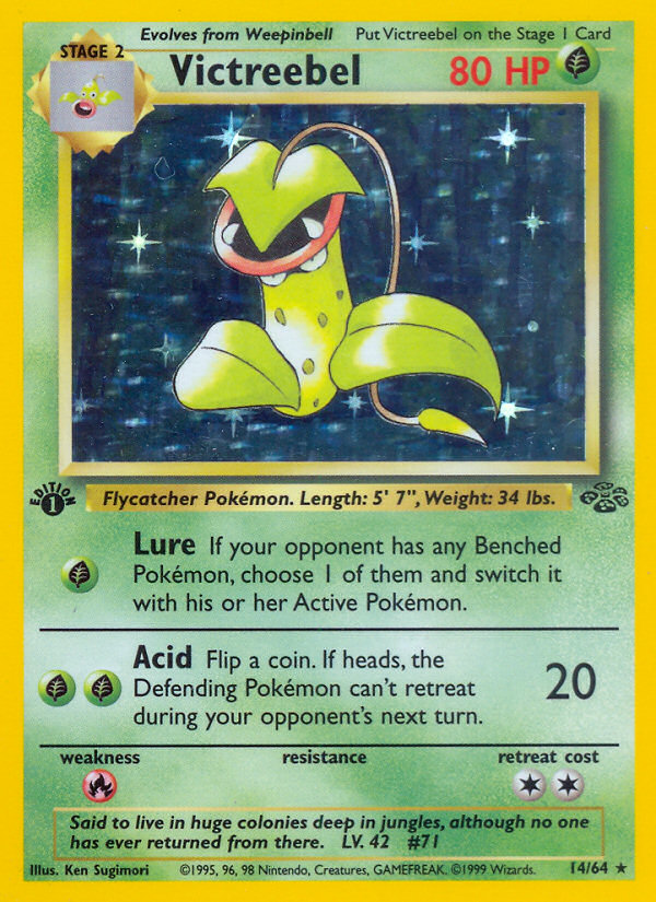 Victreebel (14/64) - Jungle (1st Edition) Pokémon Card