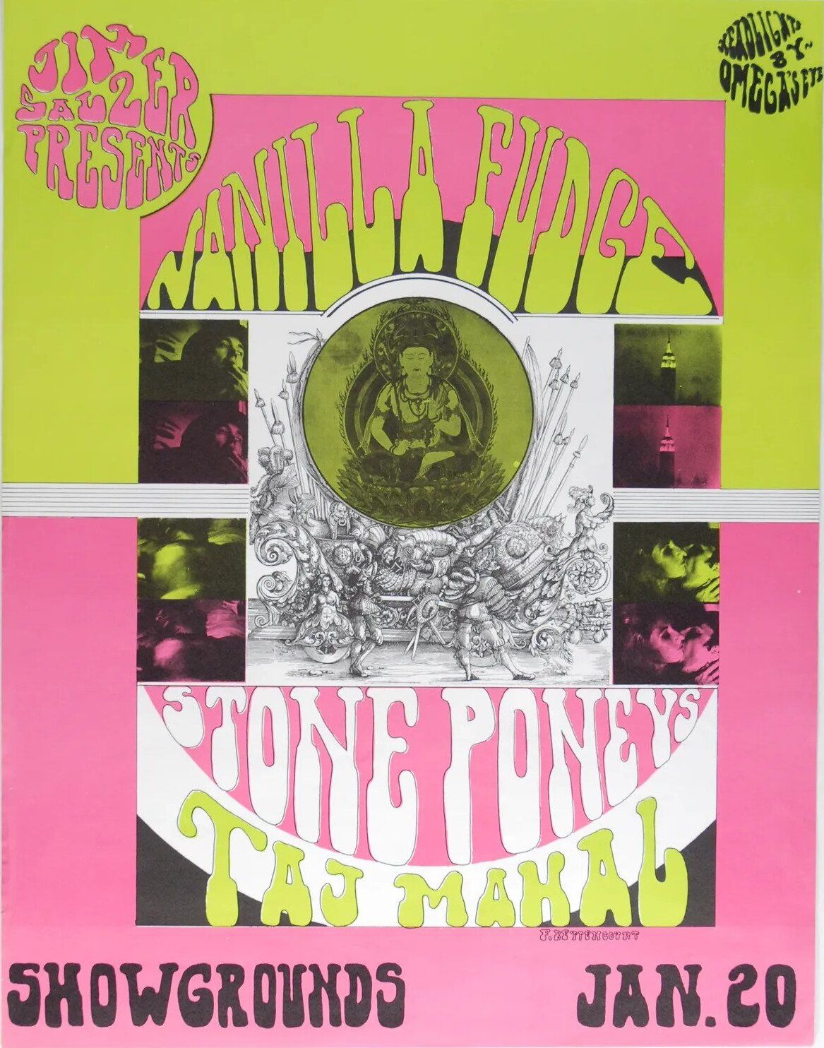 Vanilla Fudge Earl Warren Showgrounds 1968 Concert Poster
