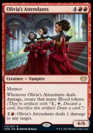 Olivia's Attendants (Innistrad: Crimson Vow) Trading Card