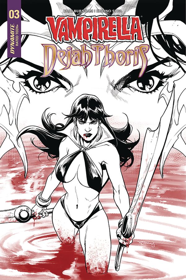 Vampirella Dejah Thoris #4 (25 Copy Segovia B&w Cover)