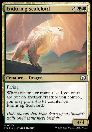 Enduring Scalelord (March of the Machine Commander Decks) Trading Card