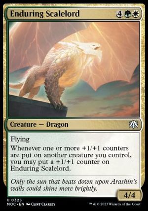 Enduring Scalelord (March of the Machine Commander Decks)