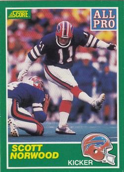 Scott Norwood 1989 Score #290 Sports Card