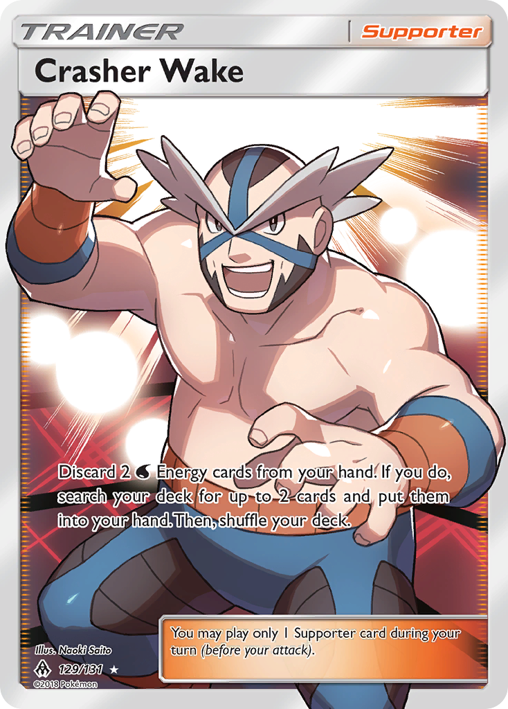 Crasher Wake (Trainer: Supporter) (129/131) - Forbidden Light Pokémon Card