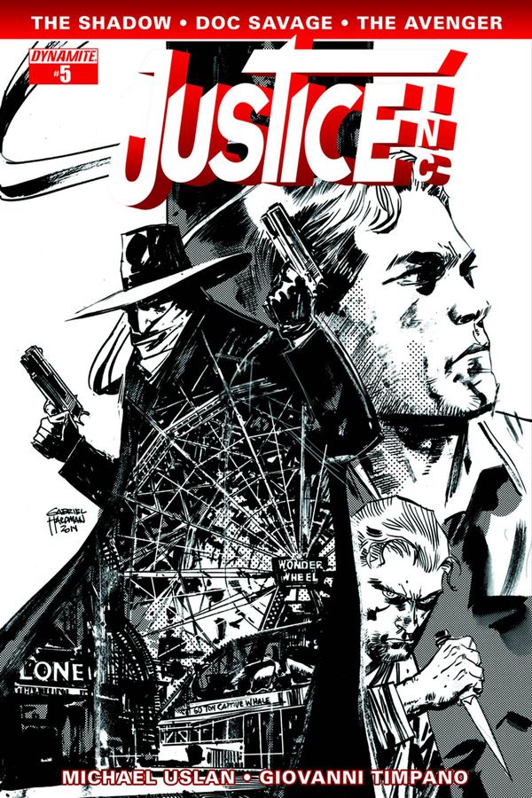Justice Inc #5 (10 Copy Hardman B&amp;w Cover)