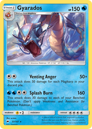 Gyarados (33/147) - Burning Shadows