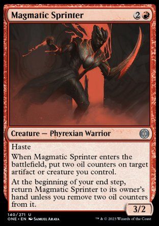 Magmatic Sprinter (Phyrexia: All Will Be One) Trading Card