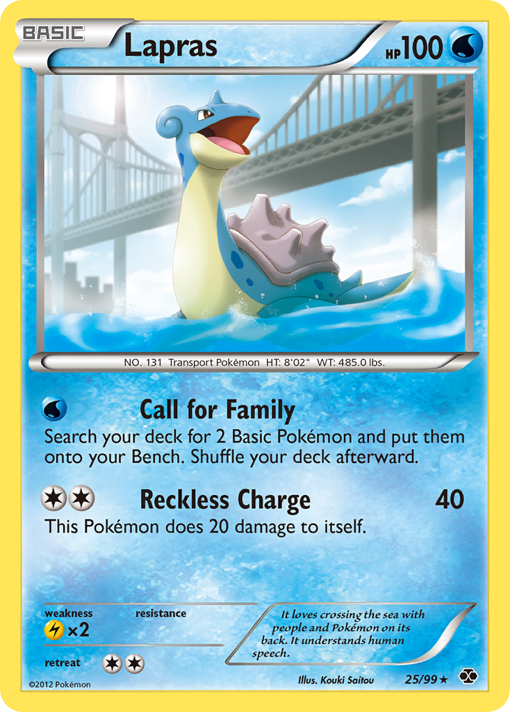 Lapras (25/99) - Next Destinies Pokémon Card