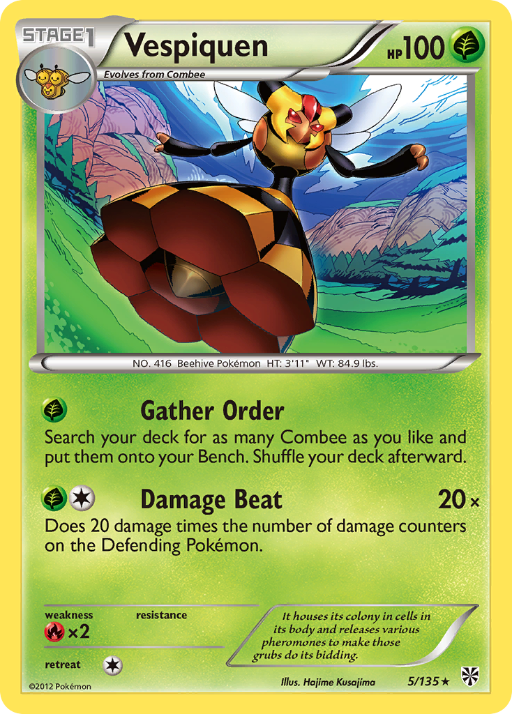 Vespiquen (5/135) - Plasma Storm Pokémon Card