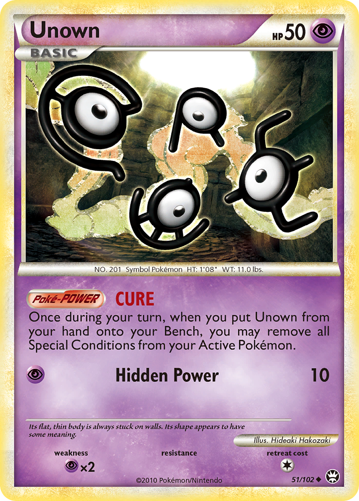 Unown (51/102) - HS—Triumphant Pokémon Card