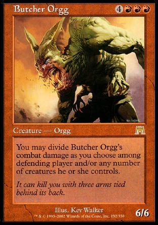 Butcher Orgg (Onslaught) Trading Card