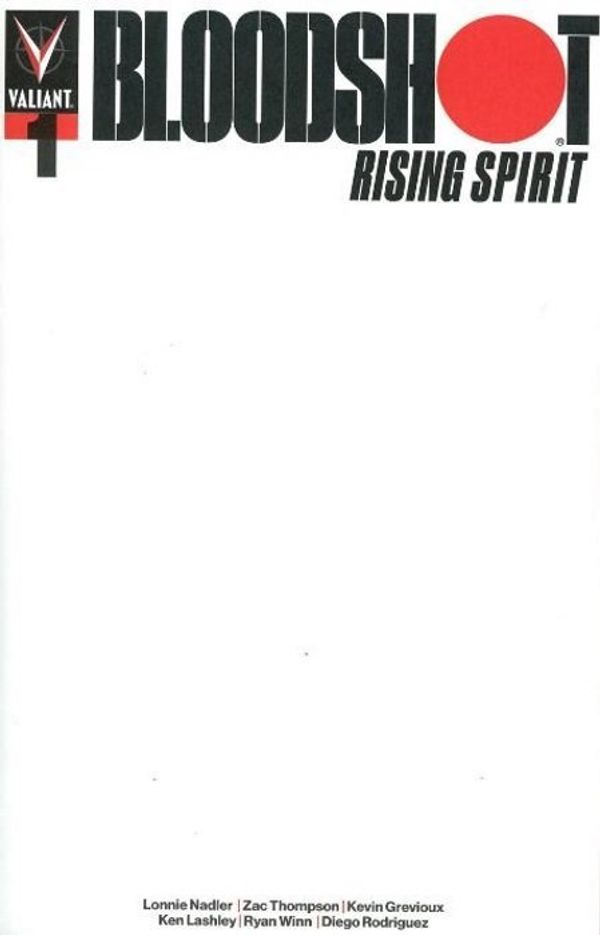 Bloodshot: Rising Spirit #1 (Cover C Blank Cover)