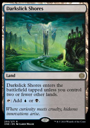 Darkslick Shores (Phyrexia: All Will Be One) Trading Card