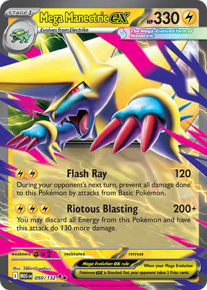 Mega Manectric ex (50/132) - Mega Evolution