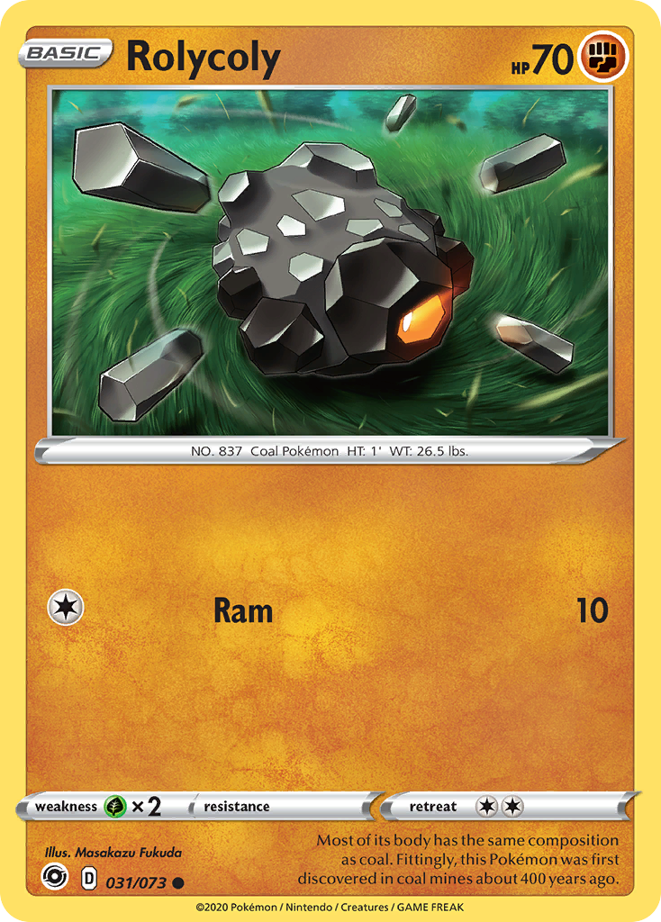 Rolycoly (31/73) - Champion's Path Pokémon Card