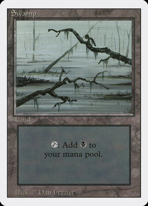 Swamp (Grey Tint) (Revised) Trading Card