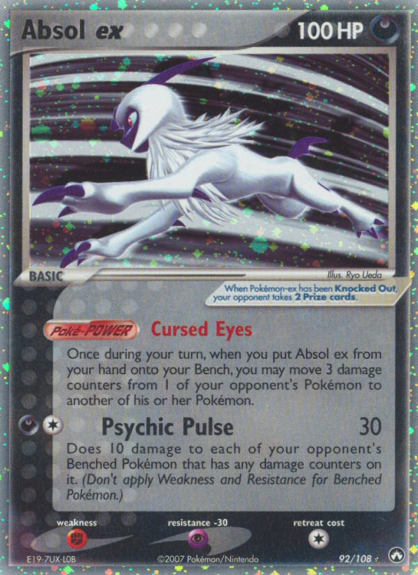 Absol ex (92/108) - Power Keepers Pokémon Card