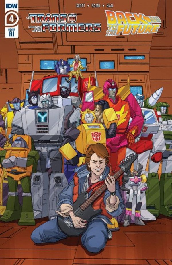 Transformers/Back to the Future #4 (10 Copy Cover Schoening)
